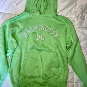 Light Green Washington DC sweatshirt hoodie